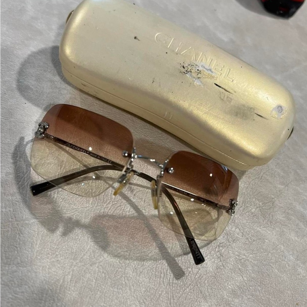 Vintage Chanel rimless sunglasses